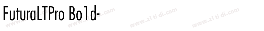 FuturaLTPro Bo1d字体转换